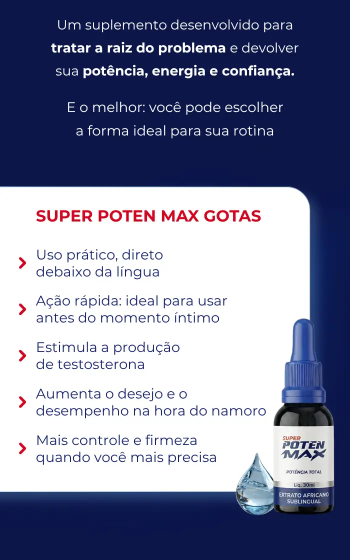 Super Poten Max Gotas Sublinguais 30ml